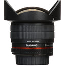 Samyang 8mm f/3.5 HD Fisheye Lens with AE Chip and Removable Hood for Nikon