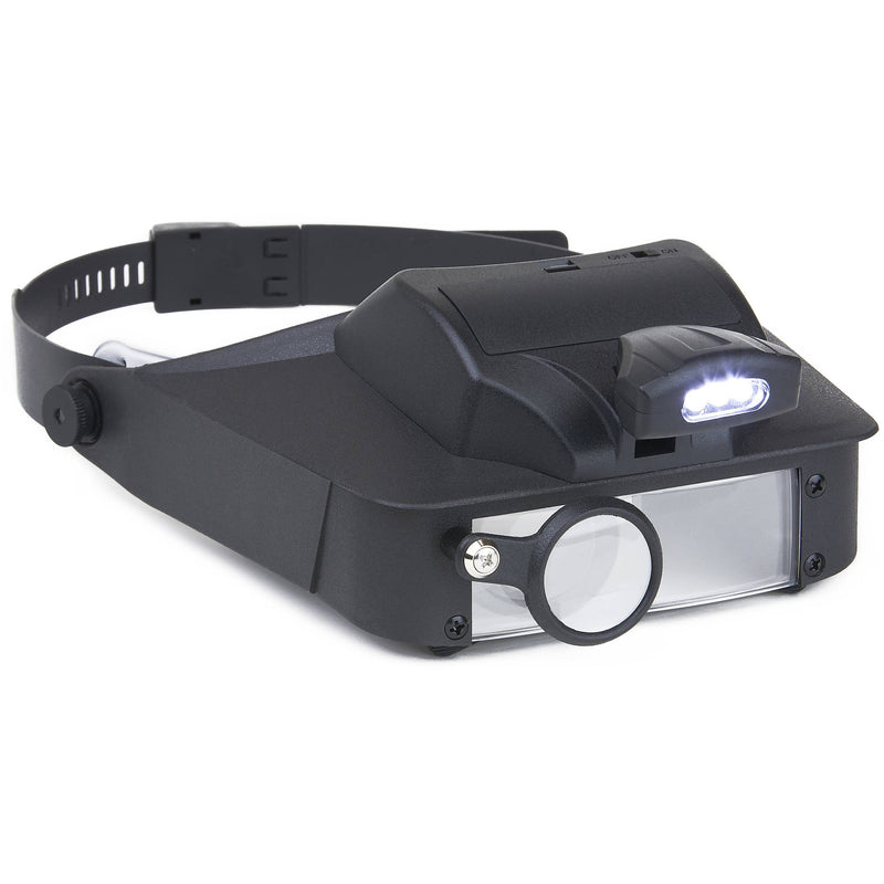 Carson LV-10 LumiVisor 2x, 3x, 5x, 6x Head-Worn Magnifier with LED Light