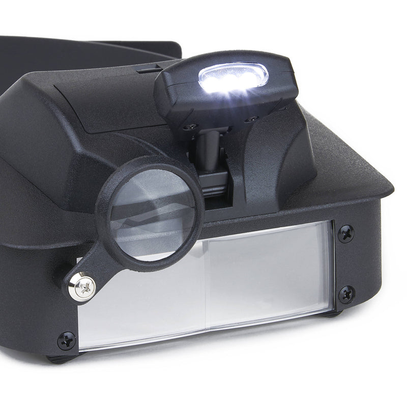 Carson LV-10 LumiVisor 2x, 3x, 5x, 6x Head-Worn Magnifier with LED Light