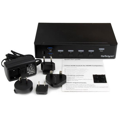 StarTech 4-Port USB 3.0 HDMI KVM Switch