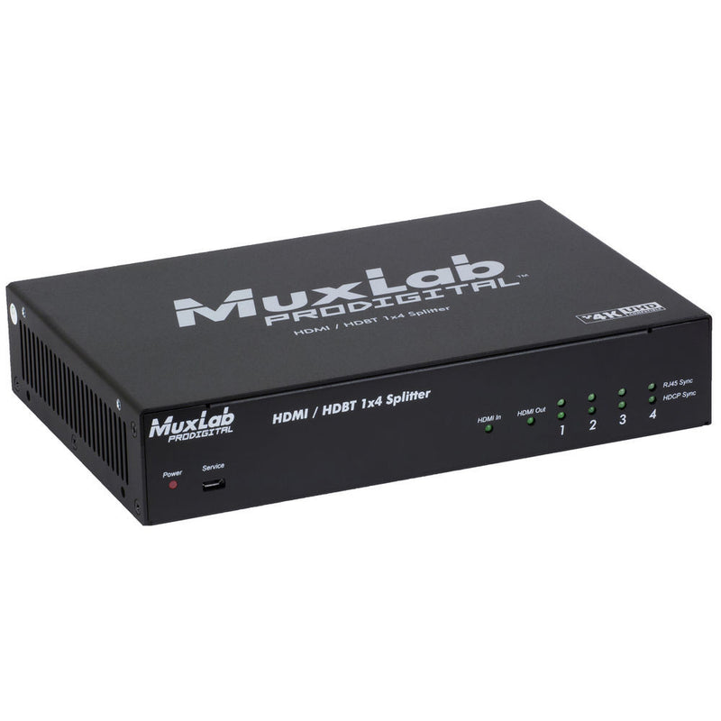 MuxLab UHD HDMI over HDBaseT 1X4 Splitter with HDCP (US Region)