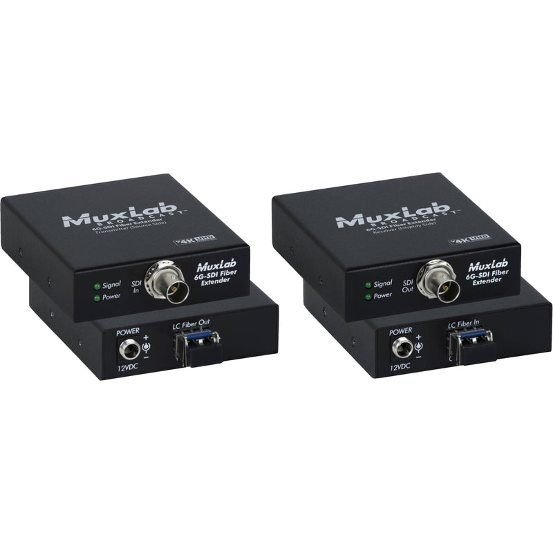 MuxLab 6G-SDI over Single-Mode LC Fiber Extender Kit (60,000')