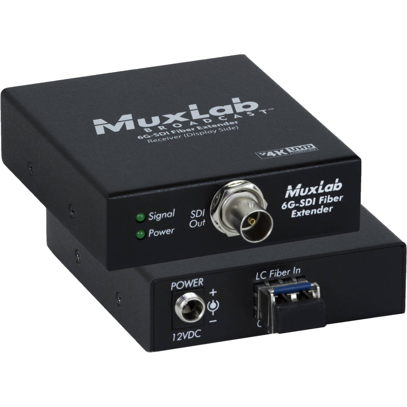 MuxLab 6G-SDI over Single-Mode LC Fiber Extender Kit (60,000')