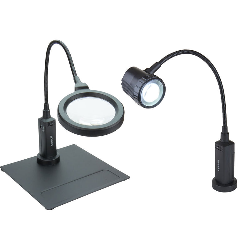 Carson CP-95 Bundle with CP-90 MagniFlex Pro 2x LED Magnifier and LF-10 LightFlex Pro LED Task Light