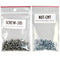 TecNec 38B Flat Head Screws with Nut & Washers Kit (Stainless Steel, 100-Pack)