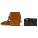 MegaGear Ever-Ready Protective Leather Camera Case for Panasonic Lumix DMC-ZS100 and DMC-ZS60 Digital Camera (Light Brown)