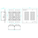 TV One North American 2-Gang Wall Plate Control Panel