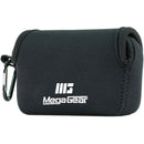 MegaGear Ultra-light Neoprene Camera Case with Carabiner for Panasonic DMC-ZS100 Camera (Black)