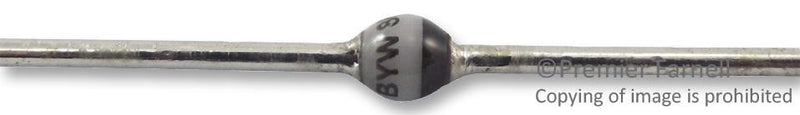 VISHAY BYW36-TR Standard Power Diode, 600 V, 2 A, Single, 1.1 V, 200 ns, 50 A