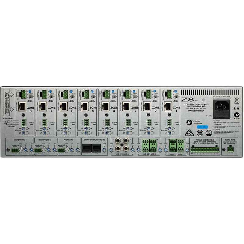 Cloud USA Z8MK4 3 U Rackmountable Audio Mixer