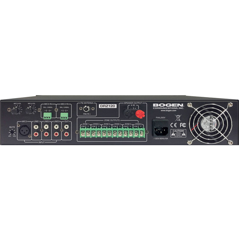 Bogen Communications DRZ120 6-Zone Music & Paging System