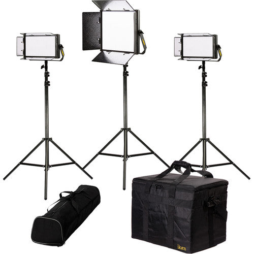 ikan Lyra Bi-Color 3-Point LED Soft Panel Light Kit with 1 x LB10 and 2 x LB5