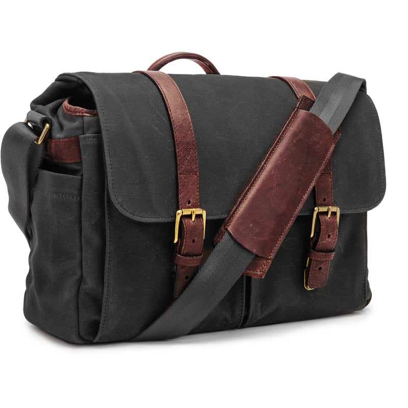 ONA Brixton Camera/Laptop Messenger Bag (Canvas, Black)