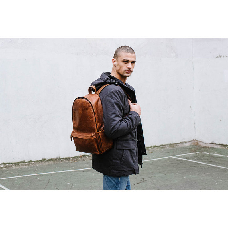 ONA The Leather Clifton Camera and Everyday Backpack (Antique Cognac)