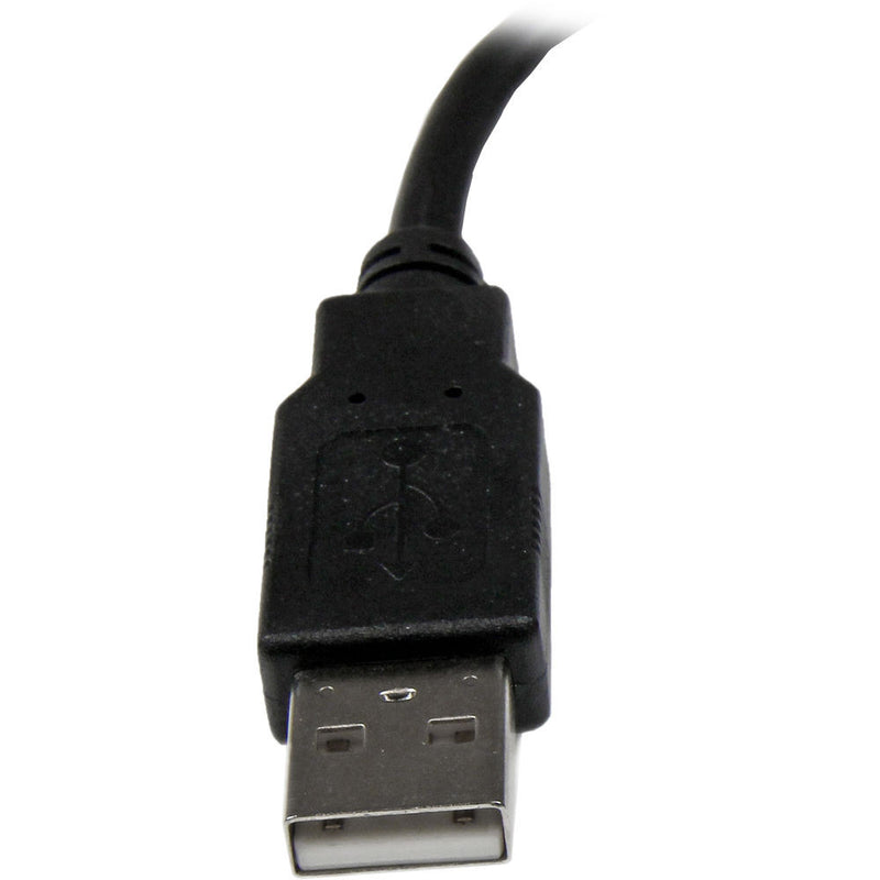 StarTech Male to Female USB 2.0 Extension Adapter Cable A to A (Black, 6")