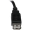 StarTech Male to Female USB 2.0 Extension Adapter Cable A to A (Black, 6")