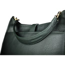 Oberwerth Kate Multi-Functional Basalt Leather Ladies Bag (Dark Gray, Silver Fastenings & Buttons)