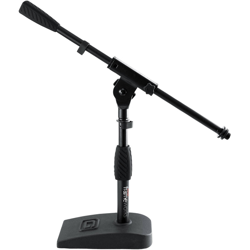 Gator Cases Frameworks Kick Drum / Amplifier Compact Mic Stand with Single-Section Boom