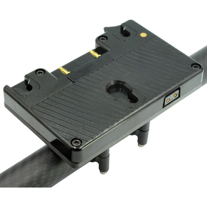 GyroVu Anton Bauer Battery Carbon Fiber Mount with D-Tap Female Connector for DJI Ronin Gimbal