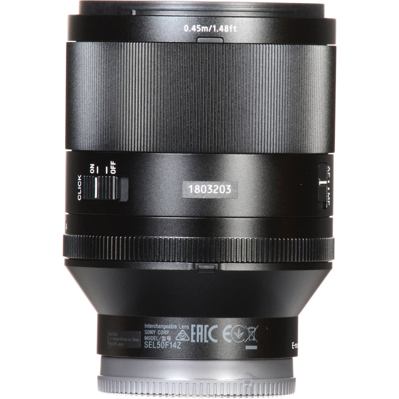 Sony Planar T* FE 50mm f/1.4 ZA Lens