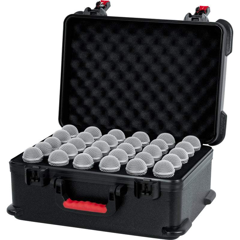 Gator Cases GTSA-MIC30 ATA-Molded Polyethylene Case with Foam Drops for up to 30 Wired Microphones