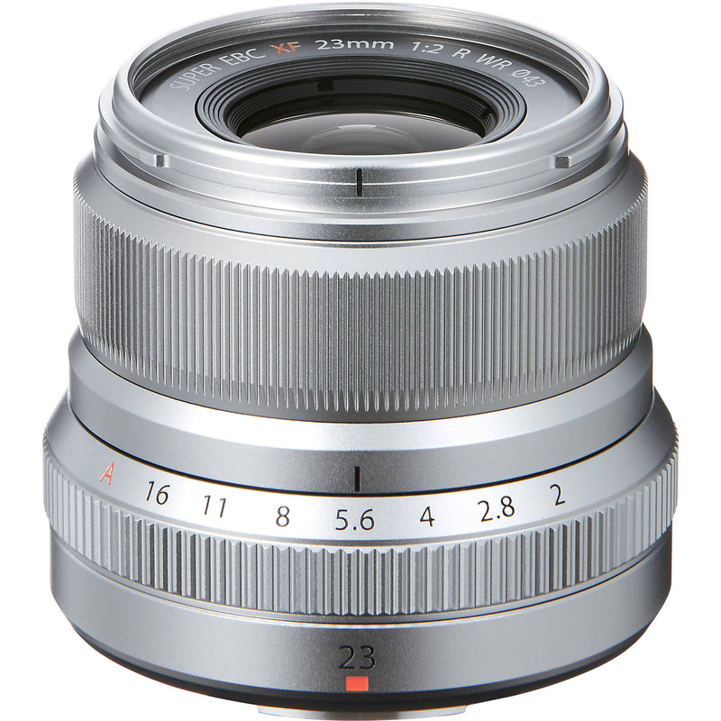 FUJIFILM XF 23mm f/2 R WR Lens with UV Filter Kit (Silver)