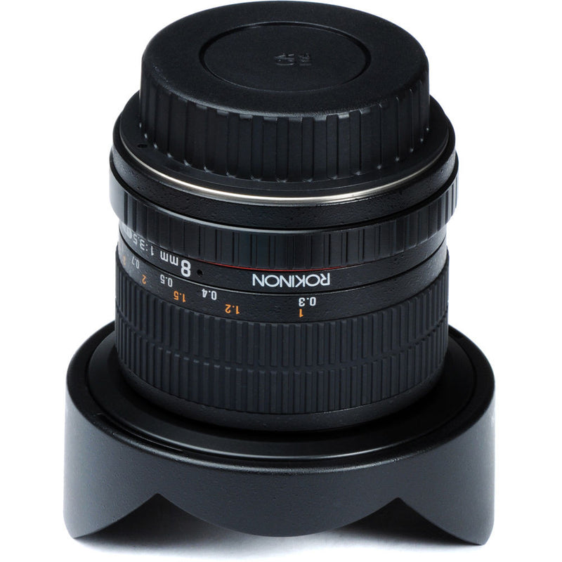 Rokinon 8mm f/3.5 HD Fisheye Lens with Removable Hood for Canon