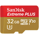 SanDisk 32GB Extreme PLUS UHS-I microSDHC Memory Card