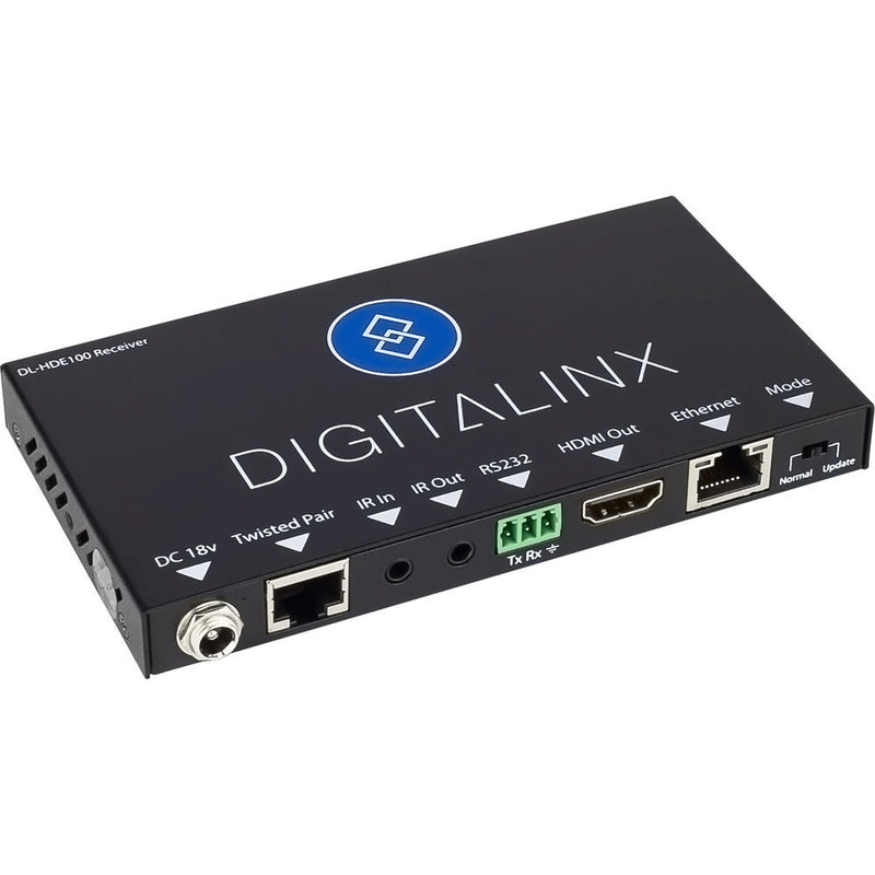 Digitalinx HDMI, IR, RS-232, & Ethernet Extender Kit over CATx with Power Supply (330')