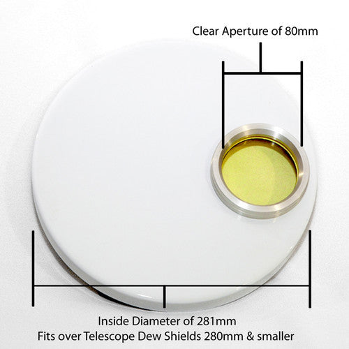 DayStar Filters 80mm-Aperture Off-Axis Energy Rejection Filter (281mm Cap Diameter)