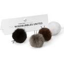 Bubblebee Industries Windbubbles United Furry Windbubbles for Lav Mics 3 to 4mm (4-Pack)