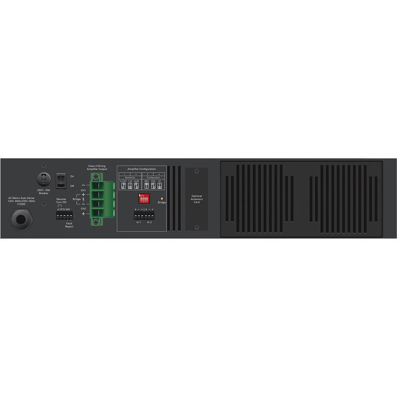 Atlas Sound High-Performance Dual-Channel Commercial Amplifier (4800W)