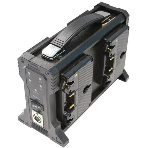 IndiPRO Tools Quad Pro Battery Charger for Four Gold Mount Batteries