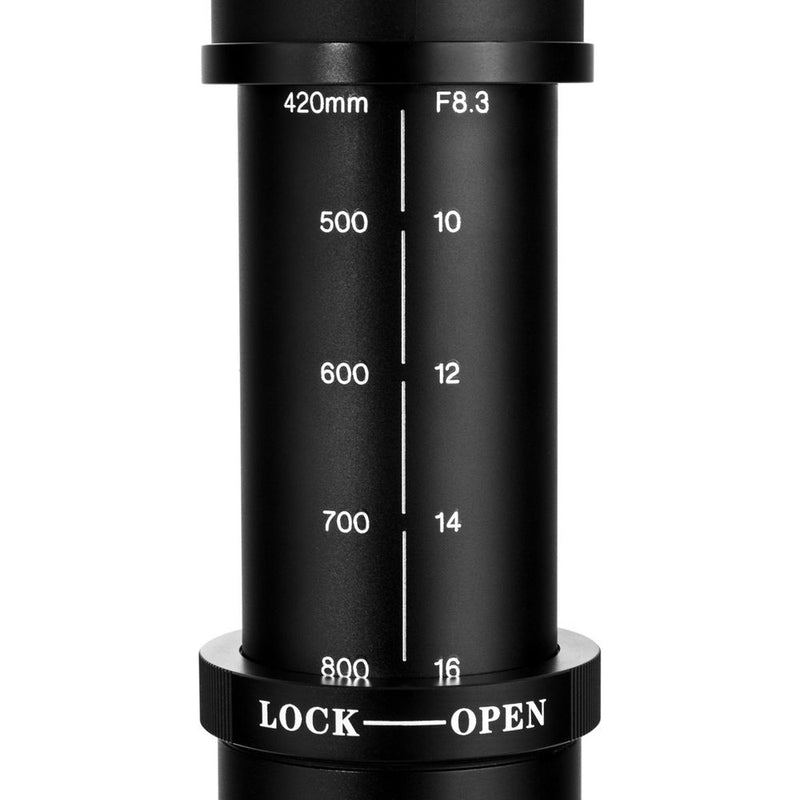 Opteka 420-800mm f/8.3 HD Telephoto Zoom Lens for T Mount