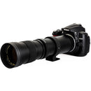 Opteka 420-800mm f/8.3 HD Telephoto Zoom Lens for T Mount