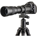 Opteka 420-800mm f/8.3 HD Telephoto Zoom Lens for T Mount