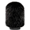 Bubblebee Industries Windkiller Long Fur Slip-On Wind Protector for 18 to 24mm Mics (Small, Black)