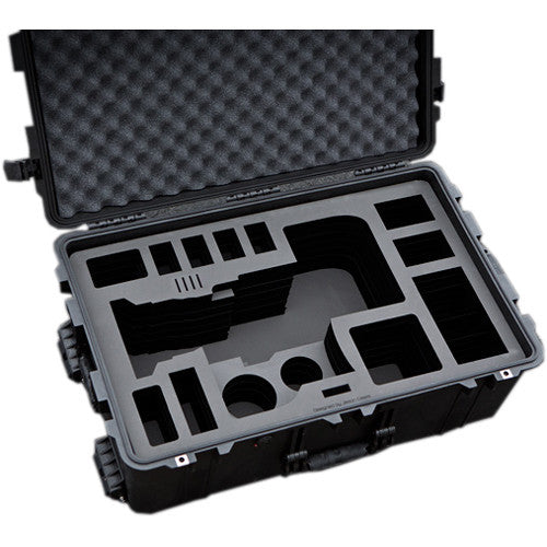 Jason Cases Hard Rolling Case for Sony FS7 Camera with 28-135mm Lens & Back Extension Module