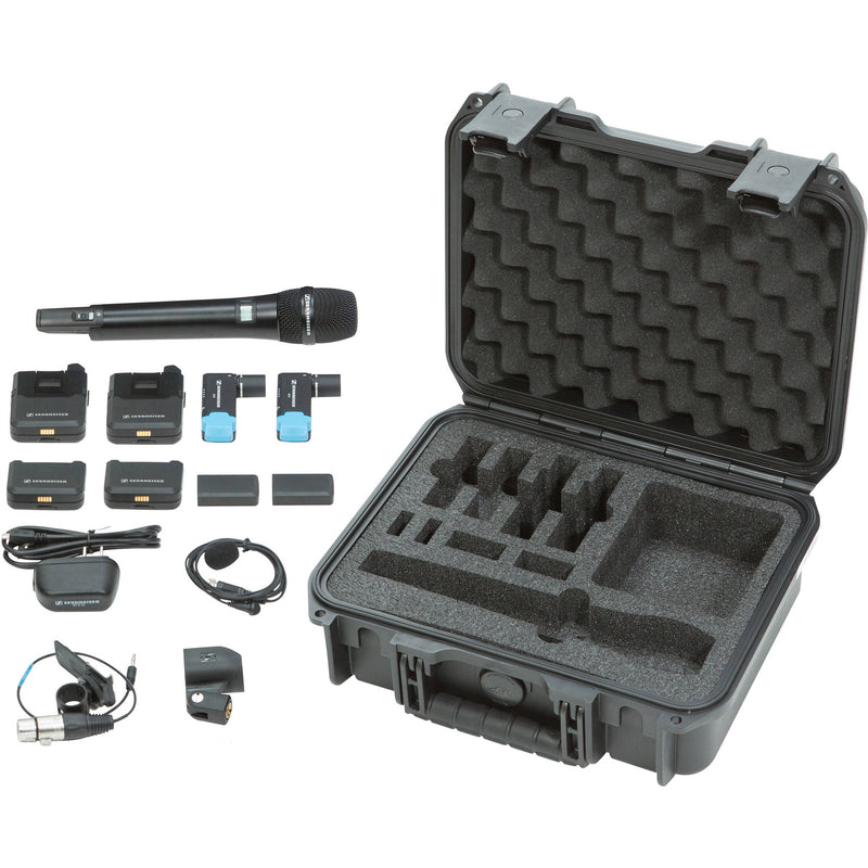 SKB iSeries 3I-1209-4-BH2 Waterproof Case for Sennheiser AVX Wireless Mic Systems