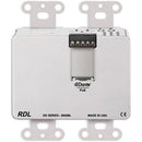 RDL DDB-BN2ML 2 x 2 Wall-Mounted Bi-Directional Mic/Line Dante Interface (Stainless Steel)