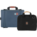 Porta Brace PB-2600E Equipment Hard Case and PR-C2LED Soft Padded Light Case (Silver Platinum)