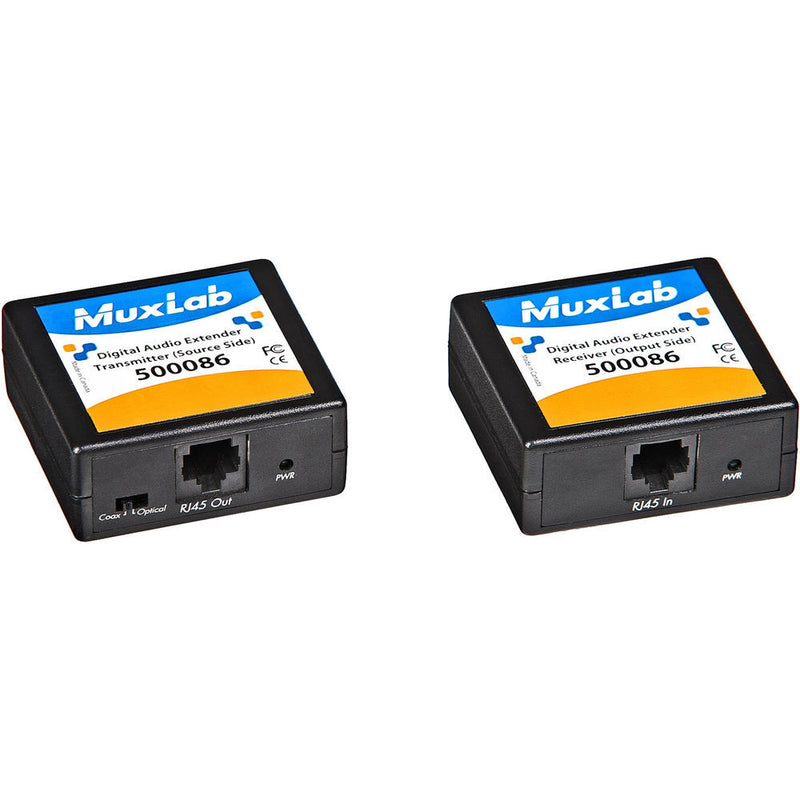 MuxLab 500086 Digital Audio Extender over Cat 5e/6 Cable (500' Range)