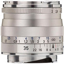 Zeiss Wide Angle 35mm f/2 Biogon T* ZM Manual Focus Lens for Zeiss Ikon and Leica M Mount Rangefinder Cameras - Silver