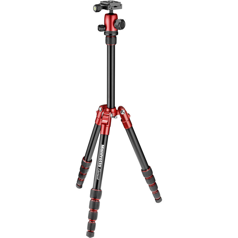 Manfrotto Element Small Aluminum Traveler Tripod (Red)