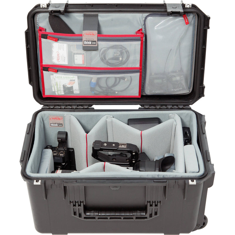 SKB iSeries 2213-12 Case w/Think Tank Designed Video Dividers &&nbsp;Lid Organizer (Black)