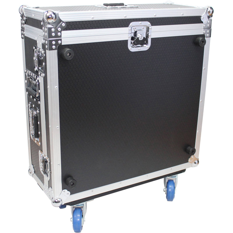 ProX Flight Road Case with Doghouse and Wheels for Allen and Heath QU-24 Digital 24 Channel Mixer