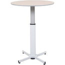 Luxor Pneumatic Adjustable Round Pedestal Table