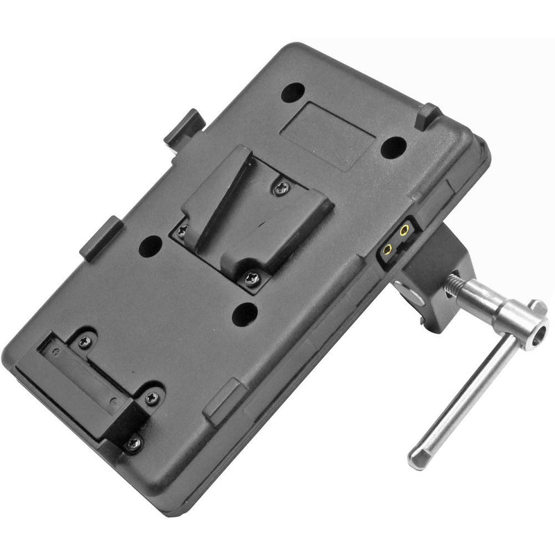 GyroVu D-Tap Battery Plate with 1/4"-20 Thread & Adjustable Clamp Mount (V-Mount)