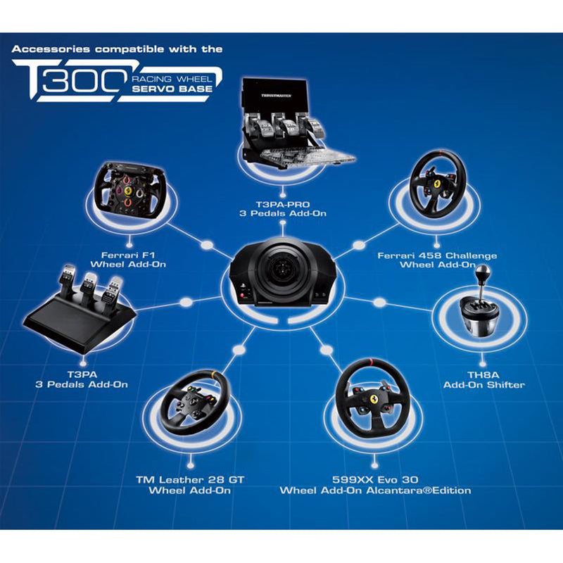 Thrustmaster T300 Servo Wheelbase for PlayStation 4, 5, and Windows PC 