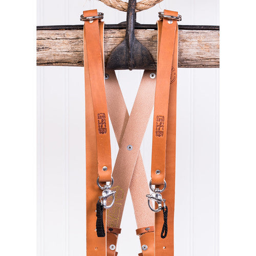 HoldFast Gear Money Maker Two-Camera Harness (English Bridle, Tan, Medium)